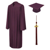 Matte Maroon Bachelors Cap & Gown - College & University