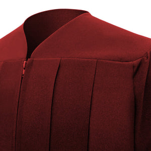 Matte Burgundy High School Graduation Gown