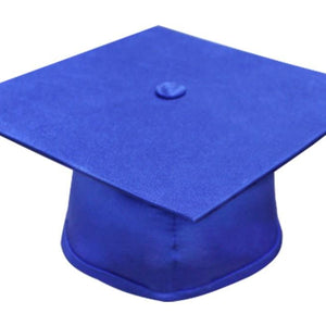 Matte Royal Blue Bachelors Graduation Cap - College & University - Graduation Cap and Gown