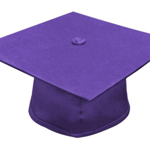 Matte Purple Bachelors Graduation Cap - College & University - Graduation Cap and Gown