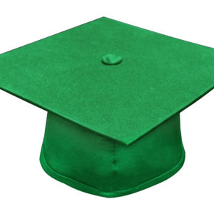 Matte Green Bachelor Cap - Graduation Cap and Gown