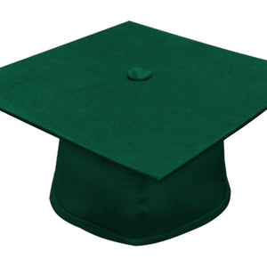 Matte Hunter Bachelors Graduation Cap - College & University - Graduation Cap and Gown