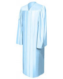 Shiny Light Blue Bachelors Graduation Gown - College & University - Graduation Cap and Gown