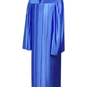 Shiny Royal Blue Bachelors Graduation Gown - College & University - Graduation Cap and Gown