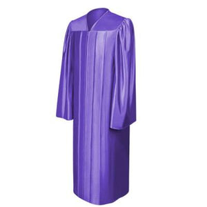 Shiny Purple Bachelors Graduation Gown - College & University - Graduation Cap and Gown