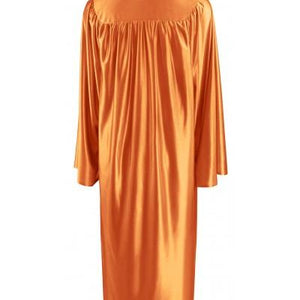 Shiny Orange Bachelors Graduation Gown - College & University - Graduation Cap and Gown