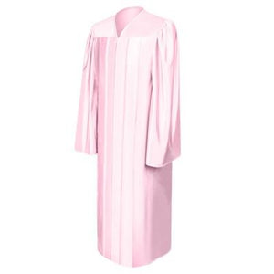 Shiny Pink Bachelors Graduation Gown - College & University - Graduation Cap and Gown