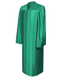 Shiny Emerald Green Bachelors Graduation Gown - College & University - Graduation Cap and Gown