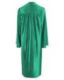 Shiny Emerald Green Bachelors Graduation Gown - College & University - Graduation Cap and Gown