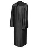 Shiny Black Bachelors Graduation Gown - College & University - Graduation Cap and Gown