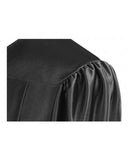 Shiny Black Bachelors Graduation Gown - College & University - Graduation Cap and Gown