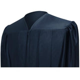 Shiny Navy Blue High School Graduation Cap and Gown - Graduation Cap and Gown