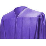 Shiny Purple High School Graduation Cap and Gown - Graduation Cap and Gown