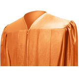 Shiny Orange High School Graduation Cap and Gown - Graduation Cap and Gown