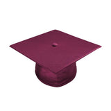 Shiny Maroon High School Graduation Cap and Gown - Graduation Cap and Gown