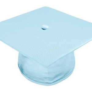 Shiny Light Blue Bachelors Graduation Cap - College & University - Graduation Cap and Gown