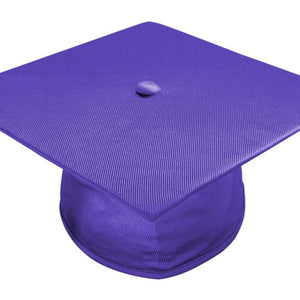 Shiny Purple Bachelors Graduation Cap - College & University - Graduation Cap and Gown