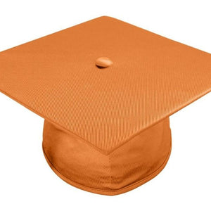 Shiny Orange Bachelors Graduation Cap - College & University - Graduation Cap and Gown