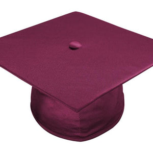 Shiny Maroon Bachelors Graduation Cap - College & University - Graduation Cap and Gown