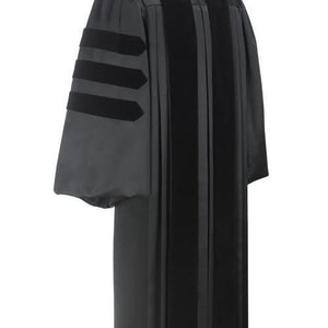 Deluxe Doctoral Graduation Gown - Academic Regalia - Graduation Cap and Gown