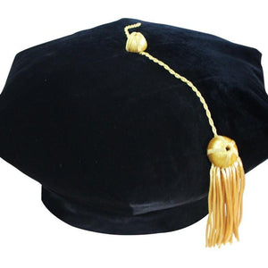 6 Sided Doctoral Tam - Academic Faculty Regalia - Graduation Cap and Gown