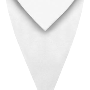 White Graduation V Stole - Graduation Cap and Gown