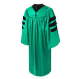 Deluxe Emerald Doctoral Gown - Graduation Attire