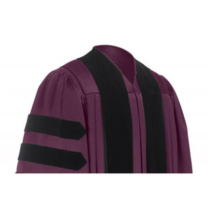 Deluxe Maroon Doctoral Gown - Graduation Attire