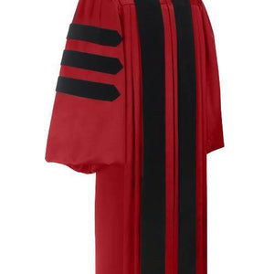 Deluxe Red Doctoral Gown - Graduation Attire