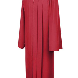 Matte Red High School Graduation Gown - Graduation Cap and Gown