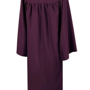 Matte Maroon High School Graduation Gown - Graduation Cap and Gown