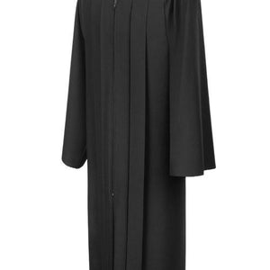 Matte Black High School Graduation Gown - Graduation Cap and Gown