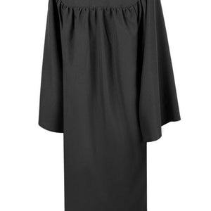 Matte Black High School Graduation Gown - Graduation Cap and Gown