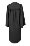 Matte Black High School Graduation Gown - Graduation Cap and Gown