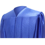 Shiny Royal Blue High School Graduation Gown - Graduation Cap and Gown