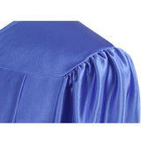 Shiny Royal Blue High School Graduation Gown - Graduation Cap and Gown