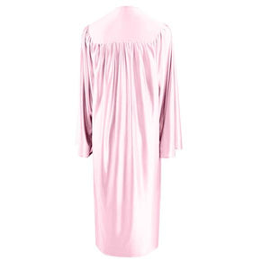 Shiny Pink High School Graduation Gown - Graduation Cap and Gown