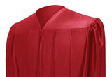 Shiny Red High School Graduation Gown - Graduation Cap and Gown