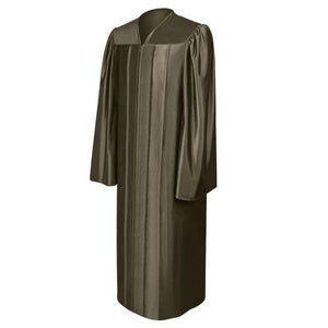 Shiny Brown High School Graduation Gown - Graduation Cap and Gown