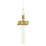 Shiny White High School Cap and Gown