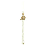 Shiny White High School Cap and Gown