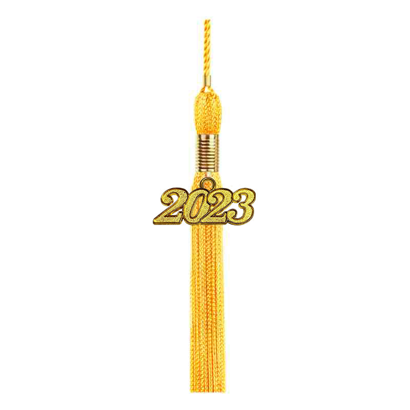Matte Gold High School Graduation Cap and Gown