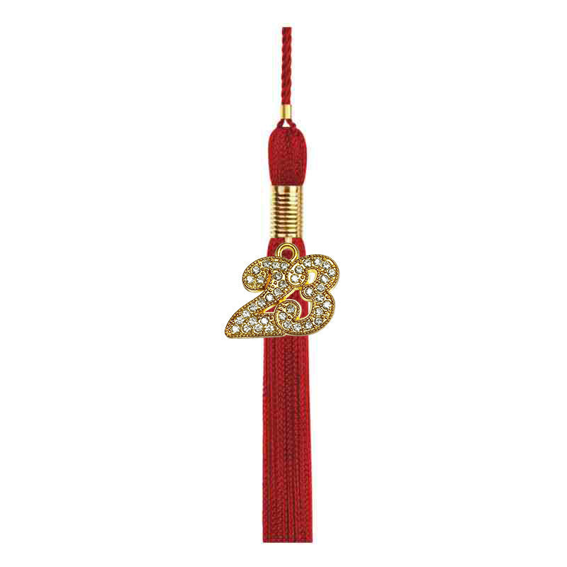 Shiny Red High School Graduation Cap & Gown