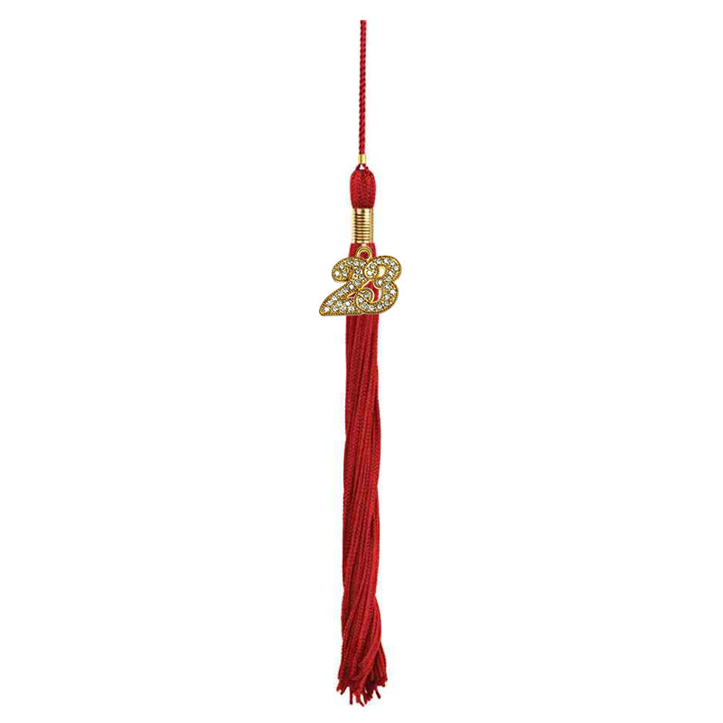 Shiny Red High School Graduation Cap & Gown