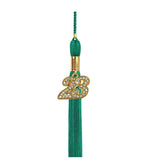 Shiny Emerald Green Graduation Cap & Gown