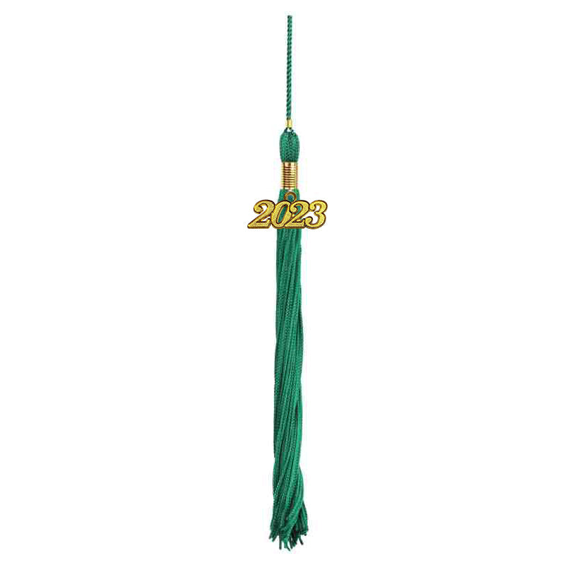 Shiny Emerald Green Graduation Cap & Gown