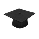 Matte Black Associates Graduation Cap & Gown - College & University