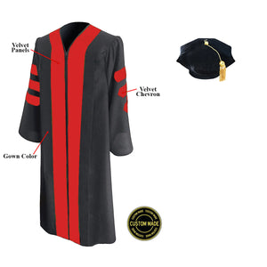 Custom Classic Doctoral Gown and Tam Package