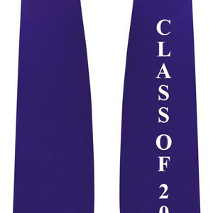 Purple "Class of 2020" Graduation Stole - Stoles.com