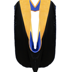 Doctor of Science Hood - Royal Blue & Gold